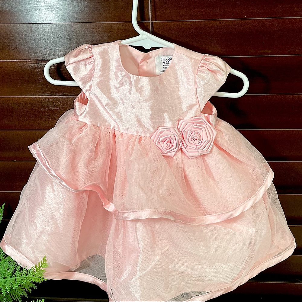 Carter’s Pink Tiered Ruffle Tulle Dress 3 M